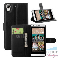 Husa Flip Cu Stand HTC Desire 650 Neagra foto