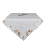 Cumpara ieftin Fata masa bumbac alb maro Iepuras 100x100 cm