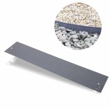 Bordură de gazon din metal &icirc;nălțime 13,5-18,5 cm lungime 120 cm, Culoare: Gri; Mărimea: 5 bucăți 13.5 cm