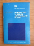 Mihai Oroveanu - Introducere in stiinta administratiei de stat