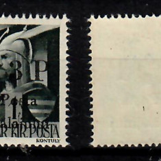 Ardealul de Nord 1945 Posta Salajului timbru 3P pe 1f reprint matrita originala