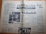 Informatia bucurestiului 21 septembrie 1962-articol comuna voluntari