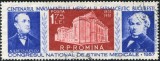 1957 , Lp 428 , EROARE! CENTRU DEPLASATAT IN SUS - STAMPILAT