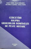 Maria Marin- Cercetarea graiurilor romanesti peste hotare (Maramures, Moldova)