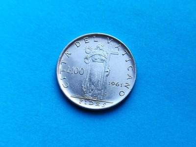 100 Lire 1961 Vatican- AUNC- --RAR foto