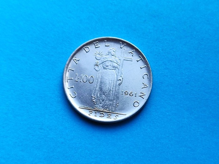 100 Lire 1961 Vatican- AUNC- --RAR