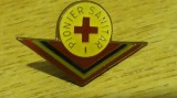 QW9 J 85 - Insigna - tematica pionieri - Pionier sanitar locul 1, Romania de la 1950