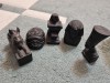 Set 5 statuete zeitati egiptene rasina neagra