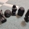 set 5 statuete zeitati egiptene rasina neagra