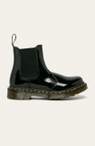 Dr. Martens ghete chelsea de piele 2976 femei, culoarea negru, cu toc plat DM25278001