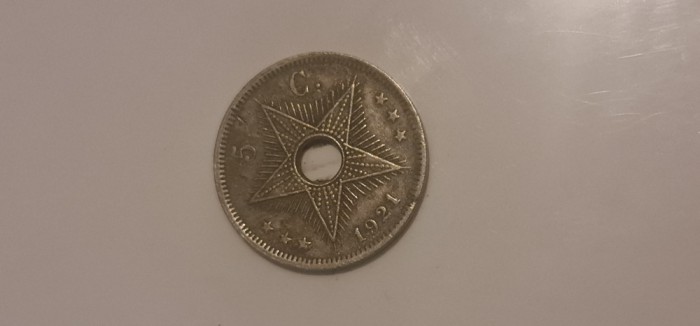 Congo Belgian - 5 cent 1921