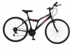Bicicleta MTB TEC Reis , Culoare negru/rosu , Roata 26&amp;quot; OtelPB Cod:202624000005 foto