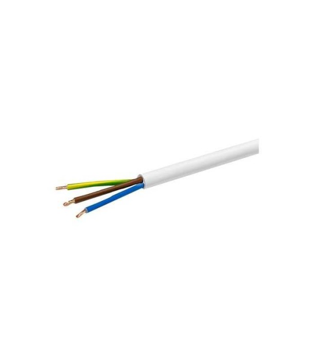 Cablu electric 3x1mm cupru alb MYYM 3 fire