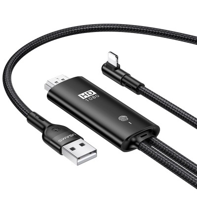 Cablu Date si Incarcare HDMI la Lightning Usams U53 US-SJ442, 2 m, Negru SJ442HD01 foto