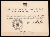 ROMANIA1941 LP 142 IV CARNET FILATELIC MAJADAHONDA MOTA SI MARIN 1941 IANUARIE 13 COLITA NEDANTELATA