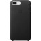 Husa de protectie Apple pentru iPhone 8 Plus / iPhone 7 Plus, Piele, Black