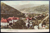 Sinaia 1906 Vedere generala - printata, color, circulata catre Belgia, timbru rupt, stampile lizibile, Editura Maier si Stern