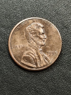 B 11 Moneda 1 Cent SUA 1995 foto
