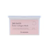 Set, Dr. Hedison, 30 Days Daily Collagen, Vegan, Hidratare intensă, Mască facială, Față, Zilnic, 30 buc, 320 g