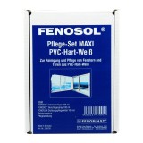 Kit curățare PVC, soluție curățare, &icirc;ntreținere PVC alb, set curățare profile PVC