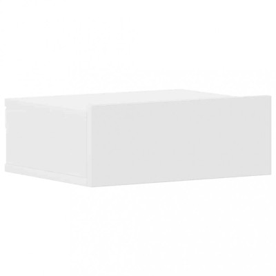 Noptiera suspendata, alb, 40x30x15 cm, lemn prelucrat foto