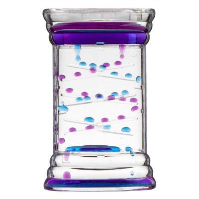 Clepsidră Plastic, Model Transparent, Multicolor, Dimensiuni 9x4x14cm foto