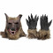 Masca lup varcolac werewolf cu labe gheare Halloween craciun cosplay +CADOU!