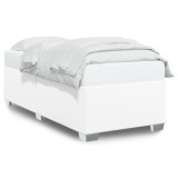 Cumpara ieftin Cadru de pat, alb, 90x190 cm, piele ecologica
