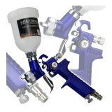 Pistol pentru vopsit pneumatic. duza 0.8 mm HVLP, capacitate 125 ml, Kraft
