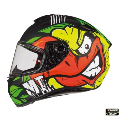 Casca integrala pentru scuter - motocicleta MT Targo Truck A2 galben fluor mat &amp;ndash; tip MT-V-14 S (55/56cm) foto