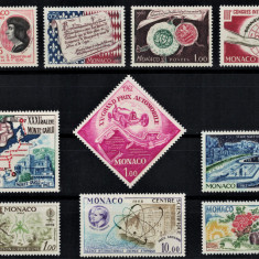 MONACO 1962 - An complet, serii complete MNH (4 imagini)