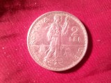 Moneda 2 lei 1910 Carol I , 10g argint 835 , cal.F.Buna
