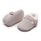 Pantofiori gri imblaniti pentru fetite - Lilly (Marime Disponibila: 0-3 luni)