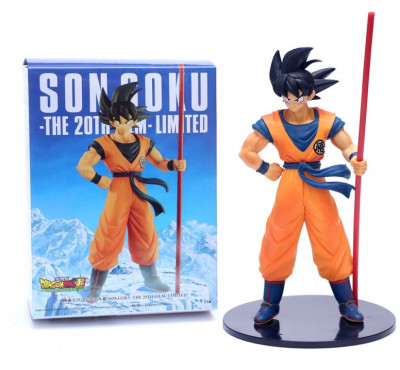 Figurina Goku Dragon Ball Z Super 23 cm Power Pole foto