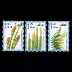 Aland (Finlanda) 2001 - Plante, flora, serie neuzata