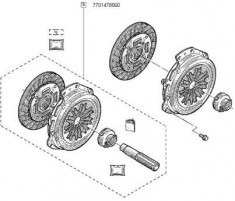 Kit Ambreiaj Cu Rulment (200mm) Dacia Papuc 1304-1307 1.9d; Solenza 1.9diesel ; Opel Arena; Renault Clio Ii, Kangoo, Kangoo Express, Megane I, Megane foto