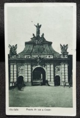 Carte postala, lba Iulia Poarta de Sus a Cetatii, 1925