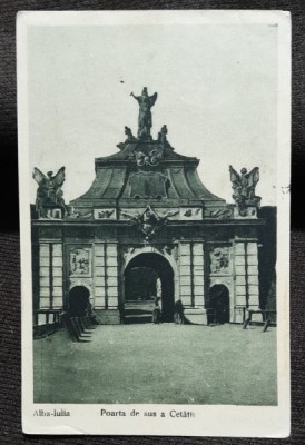 Carte postala, lba Iulia Poarta de Sus a Cetatii, 1925 foto