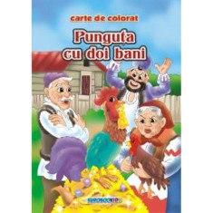 Carte de colorat - Punguta cu 2 bani