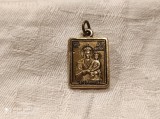 RUSIA MEDALION FECIOARA MARIA cu PRUNCUL ISUS marcat VECHI aurit EXCEPTIONAL