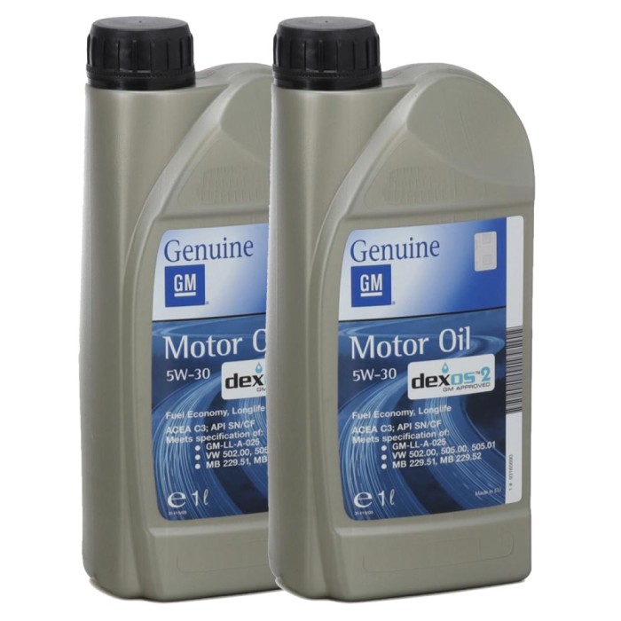 Pachet 2 litri Ulei Opel GM Dexos 2 FE 5W30