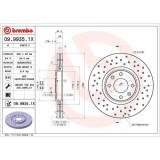 Set discuri frana Citroen: C4 (La), C4 1 (Lc), C4 3 (Ba); Peugeot: 2008 2 (Ud), 207 (Wa), 208 2 (Ub), 3008 (0u), 307 (3a/C)., punte fata, 302x26, BRE
