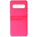 Husa Silicon Fuchsia Samsung Galaxy S10 5G, High Copy, Protectie Premium
