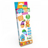 Set plastilina Lovin Neon Dough, 9 x15g, Oktoclay