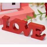 Decoratiune LOVE , PVC rosu, 11x4 cm