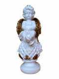 Cumpara ieftin Statueta decorativa, Inger, Alb, 39 cm, DVAN0701-3G