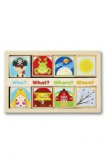 Wooden story blocks. Cuburi din lemn foto