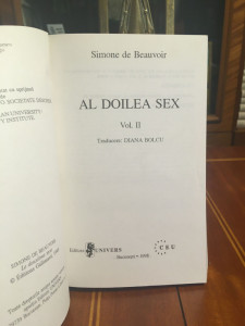 Simone de BEAUVOIR - AL DOILEA SEX vol. 2 (Ca noua!!!) | Okazii.ro