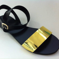 Sandale de dama din piele Black Golden