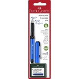 Stilou scolar Faber-Castell, penita tip A, fereastra control cerneala, 6 cartuse cerneala incluse, Faber Castell